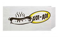 Пакет бумажный пищ. 220х80 для Хот Дог с рисунком Хот Дог жиростойкий 100 шт (5000) 16156