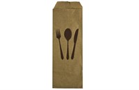 Пакет бумажный пищ. 220х70 с РИСУНКОМ для стол.приборов (3000шт) 16291