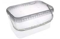 Ведро   11л   прозрачное прямоугольное   /366*243*190/   Альянс-Упак   (20шт) 5354