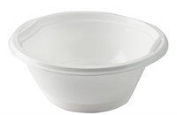 Тарелка супов. 0,6л Стандарт Пластик белая /20уп * 50шт/ (1000шт) 6,8гр 14447