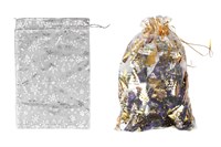 мешочек для подарков Органза 20х30 Со стразами (100шт) НГ 6019