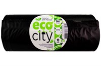 Пакет мусорный 240лит 10шт  (черный втор) 50мкм 125см х 100см (15 рул) Т 3579