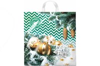 НГ Интерпак 40х42 Иней /20уп х 25шт/ ПВД 45мкм (500шт) петля 18809