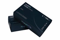 Перчатки нитриловые неопудр.смотр. MEDIOK L /10х100шт/ (10) черные (Black+) 19059