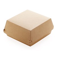 Коробка для бургера крафт M 110*110*60 200/400 ПАКТОН НФ-00014848