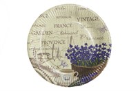 Бум тарелка Папирус д.230мм Прованс /10уп * 50шт/ (500шт) 19974