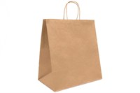 Пакет крафт с крученой ручкой б/п 350х150х450 крафт 70гр (200шт) AVIORA 20261