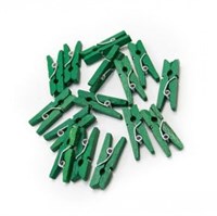 Прищепки деревянные декоративные зеленые Комплимент 2,5 см ( 50шт/упак) 1/200 НФ-00017521
