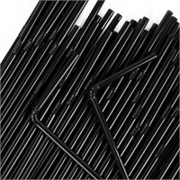 Трубочки для коктейля Стандарт 5х210 с изгибом черные 48упх250шт (12000) Ф НФ-00018485