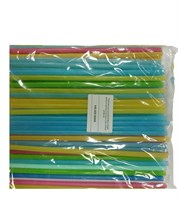 Трубочки для коктейля Милк 8х240 прямые цветные ассорти 23упх250шт (5750) Ф НФ-00018496