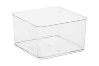 Фуршетная форма Контейнер квадратный 97х97х55мм  прозрачный PS (13/156шт) 21931