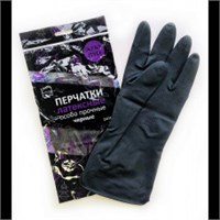 Перчатки хозяйственные Japan Style черные L КонтинентПак 12/120 НФ-00018848