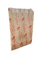 Бумажный пакет 110*30*170 мм для фри с рисунком 