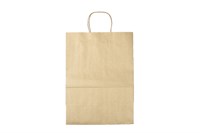 Пакет крафт с крученой ручкой б/п 260х150х350 крафт 70гр (200шт) ВИТА 22566