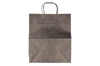 Пакет крафт с крученой ручкой б/п 240х140х280 Черный 70гр (250шт) ВИТА 22929