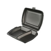 Ланч бокс ЛБ-2 ЧЕРНЫЙ   /247*210*58/   БП   (100шт) НФ-00020332