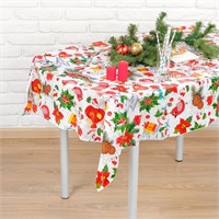 Новогодняя скатерть на стол, размер 108х180 см НФ-00020982