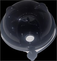 Крышка купольная САТ с ушками Черная СМАРТ d.90 45/900 шт НФ-00024377