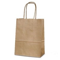 Пакет Крафт с КРУЧЕНОЙ ручкой 320х200х370 (250/50) ПП (М) НФ-00024669