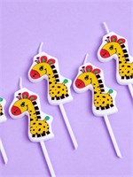 Свечи для торта «Жирафики», 5 шт., желтые НФ-00025176