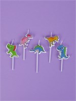 Свечи для торта «Динозаврики», 5 шт., разноцветные НФ-00025177