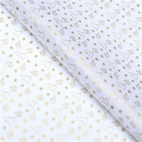 Бумага упаковочная тишью, новогодняя упаковка «Ёлочки», 50×66 см НФ-00025314