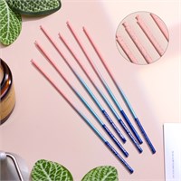 Свечи в торт, 6 штук Happy, 17 см, розовый с голубым НФ-00025337