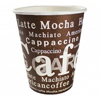 Бумажный стакан ЮГ Кафе (CAFE) 180 мл 70 мм  50/1000шт																													 НФ-00025517