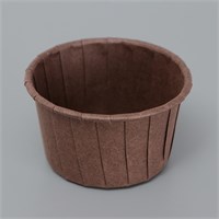 Форма для выпечки кексов бумажная UPAK LAND «Маффин», 13.6×5 см, одноразовая, коричневая НФ-00025589