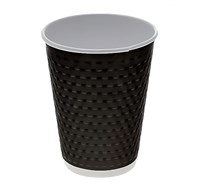 Бум стакан Saami(Саами) Черный с конгревом (БРИКС) 2 сл 400 мл 18/360 НФ-00025809