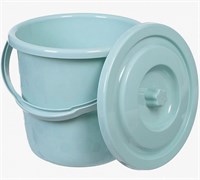 Ведро с крышкой 12л. Люкс бледно-бирюзовый, ЭП 901192, 901390 НФ-00025839