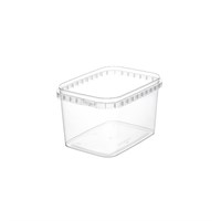 Банка прозрачная прямоугольная 500мл 91х120х70 ВЗЛП (360шт/кор) 25143