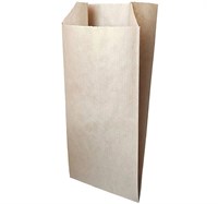 Пакет бумажный пищ. 250х140х60 крафт бурый 40гр НПФ (2000шт) 25097