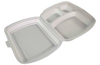 Ланч бокс LB-3 БЕЛЫЙ   /248*204*60/   РЗУП   (100шт)  9179