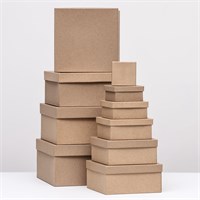 Короб квадратный крафт № 9 НФ-00022647