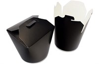 Короб бумажный для китайс. лапши China Pack (чина пак) /d1-70x83,d2-83,h-100/ Черный 750 мл (500шт) 14484