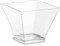 Креманка "Пагода"120 мл прозрачная PS 67х67мм (25шт/20упак) 500шт в кор 12391