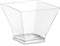 Креманка "Пагода"120 мл прозрачная PS 67х67мм (25шт/20упак) 500шт в кор 12391