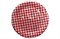 Бум тарелка Папирус д.230мм Клетка красная (500шт) 17368