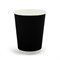 Бум стакан БК Черный 2-х слойный 350 мл (25/500) НФ-00018050