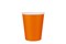 Бум стакан ПК 250 мл "Оранжевый" 50/1000 НФ-00023366
