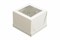 Короб картонный д/тортов с окном  200х200х220 CUBE BOX белый (50шт) 23985